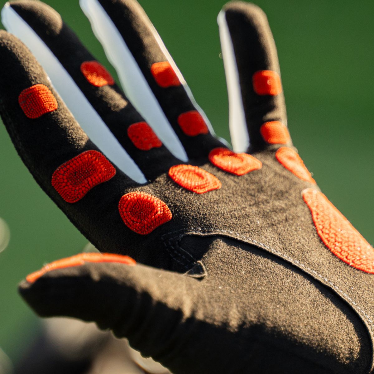 EXO Golf Glove - Close-up up of palm with red nanocells