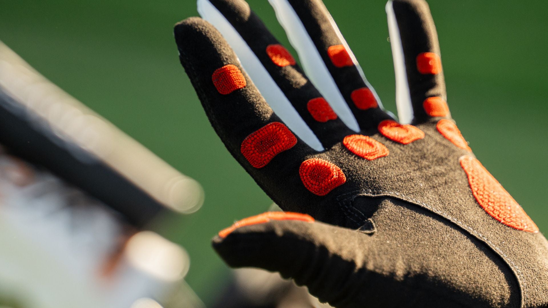 EXO Golf Glove with red nanocells - close up of the palm