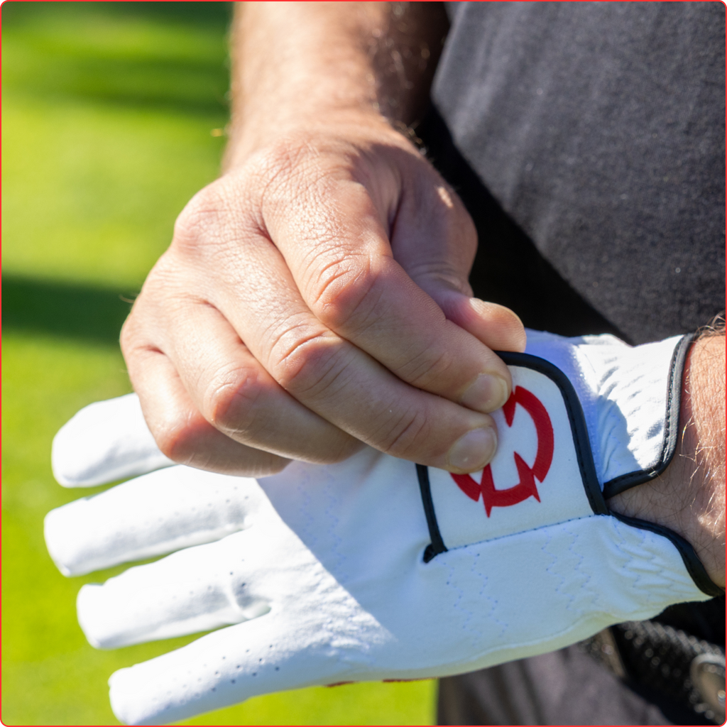 The EXO Golf Glove: White+Red (limited launch edition)